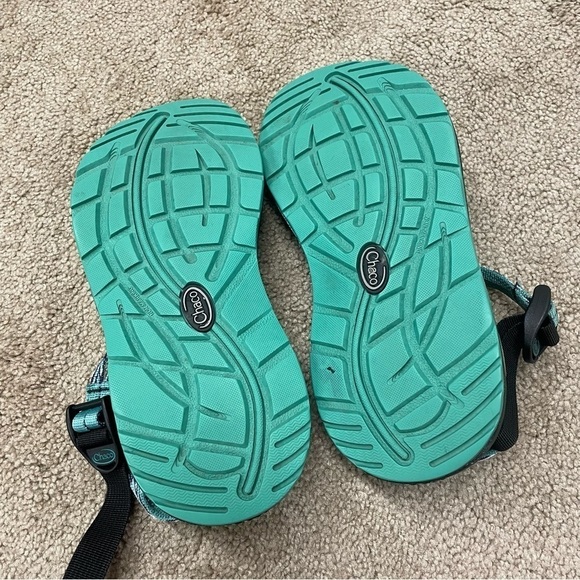 CHACO Dagger ZX/2 Classic Teal Green Toe Loop Sandals - Picture 11 of 12